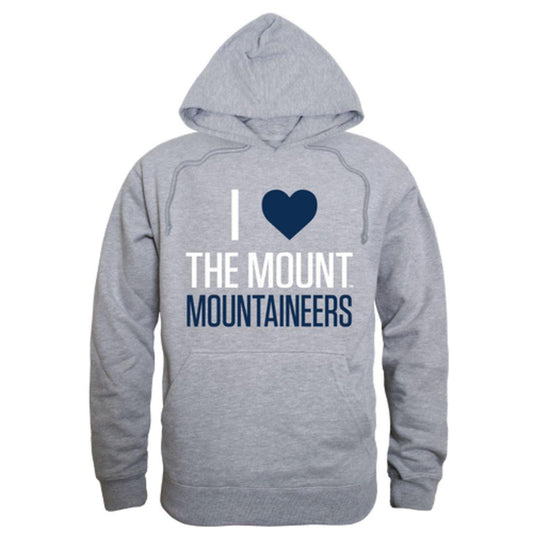 I Love Mount St Mary's University Mountaineers Hoodie Sweatshirt-Campus-Wardrobe