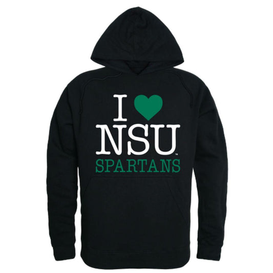 I Love NSU Norfolk State University Spartans Hoodie Sweatshirt-Campus-Wardrobe