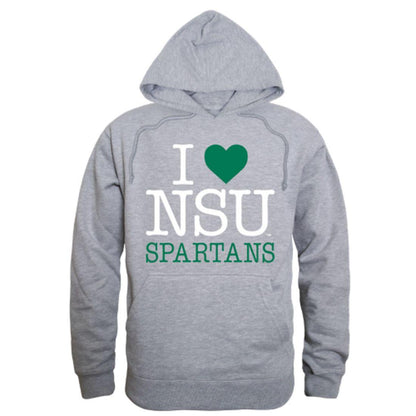 I Love NSU Norfolk State University Spartans Hoodie Sweatshirt-Campus-Wardrobe