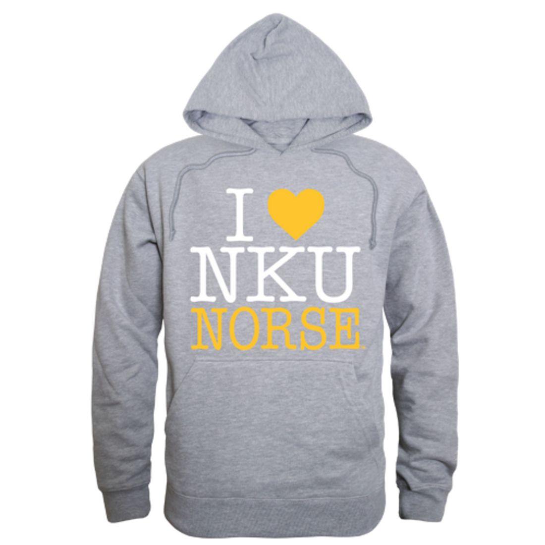 I Love NKU Northern Kentucky University Norse Hoodie Sweatshirt-Campus-Wardrobe