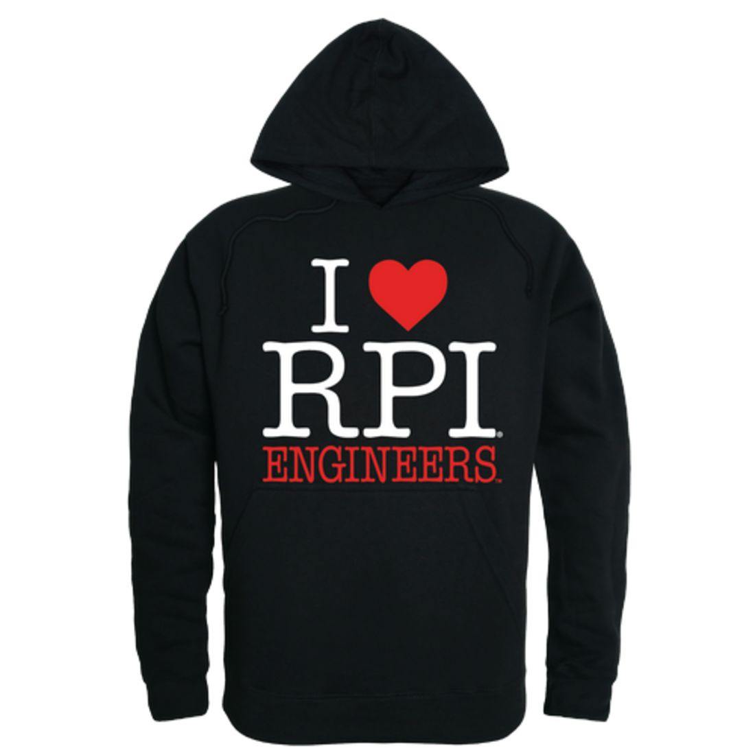 I Love RPI Rensselaer Polytechnic Institute Engineers Hoodie Sweatshirt-Campus-Wardrobe