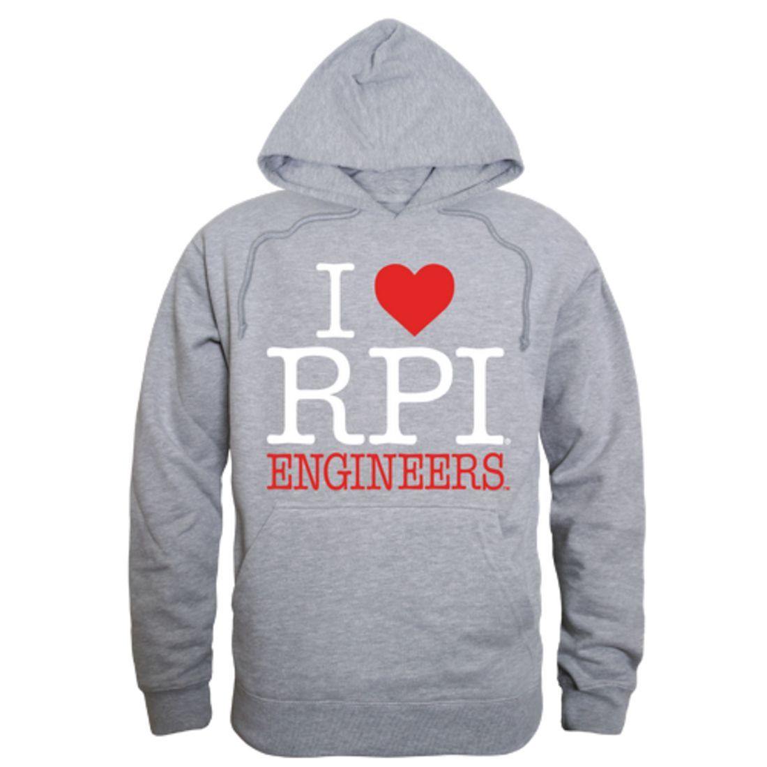 I Love RPI Rensselaer Polytechnic Institute Engineers Hoodie Sweatshirt-Campus-Wardrobe