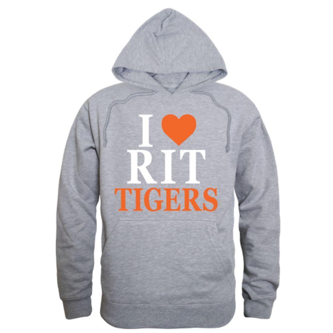 I Love RIT Rochester Institute of Technology Tigers Hoodie Sweatshirt-Campus-Wardrobe
