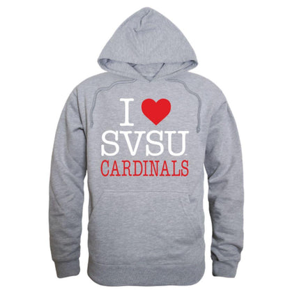 I Love SVSU Saginaw Valley State University Hoodie Sweatshirt-Campus-Wardrobe