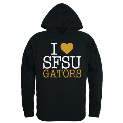 I Love SFSU San Francisco State University Gators Hoodie Sweatshirt-Campus-Wardrobe