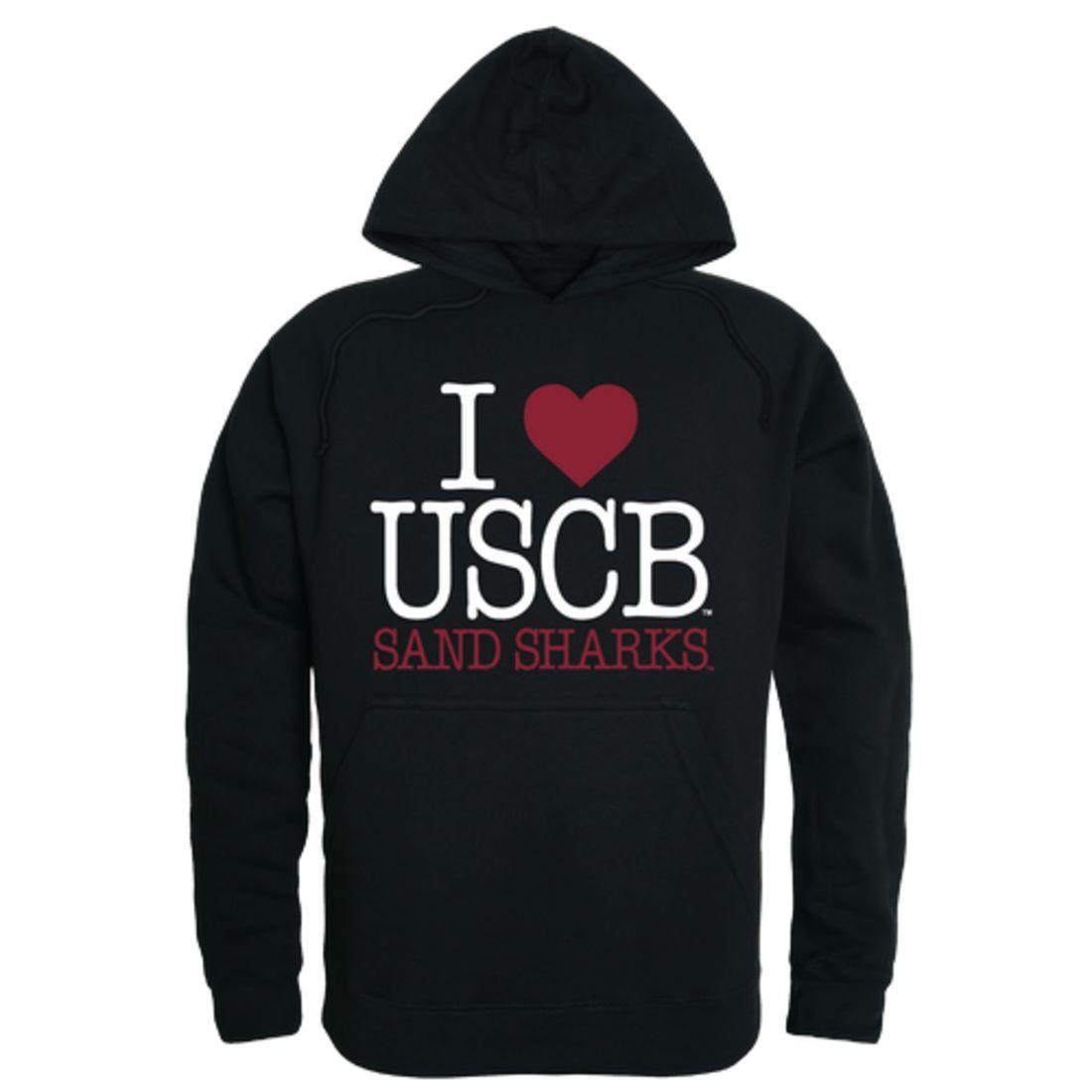 I Love USCB University of South Carolina Beaufort Sand Sharks Hoodie Sweatshirt-Campus-Wardrobe