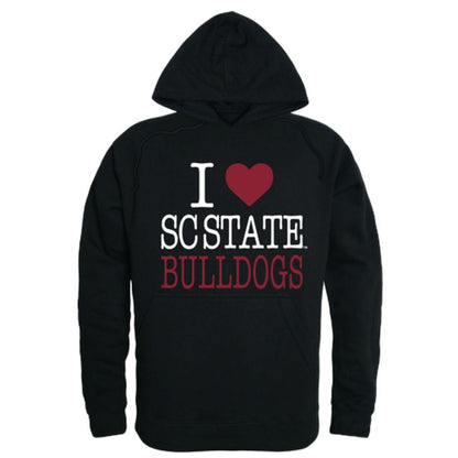 I Love South Carolina State University Bulldogs Hoodie Sweatshirt-Campus-Wardrobe