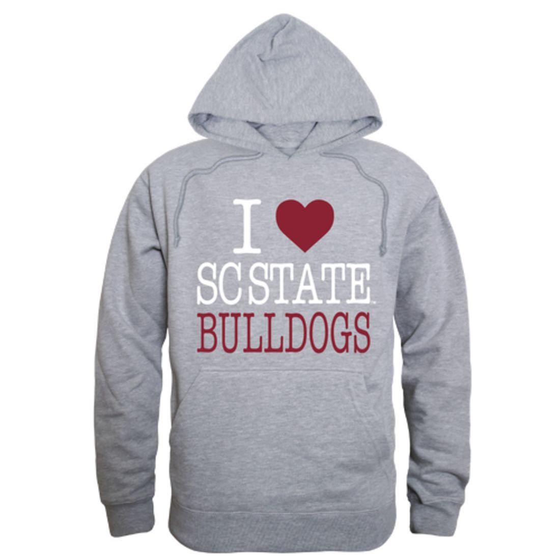 I Love South Carolina State University Bulldogs Hoodie Sweatshirt-Campus-Wardrobe