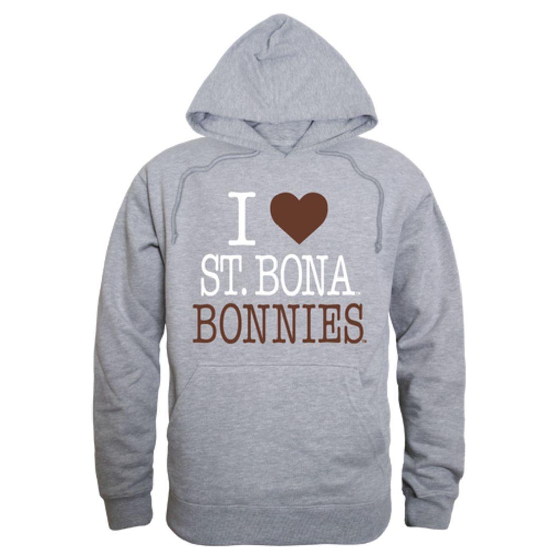I Love SBU St. Bonaventure University Bonnies Hoodie Sweatshirt-Campus-Wardrobe