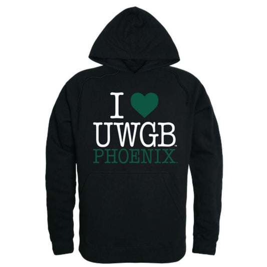 I Love UWGB University of Wisconsin-Green Bay Phoeni Hoodie Sweatshirt-Campus-Wardrobe