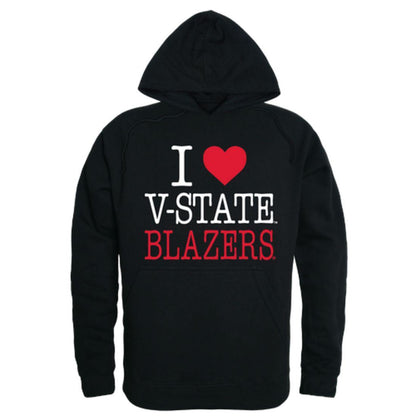 I Love Valdosta V-State University Blazers Hoodie Sweatshirt-Campus-Wardrobe