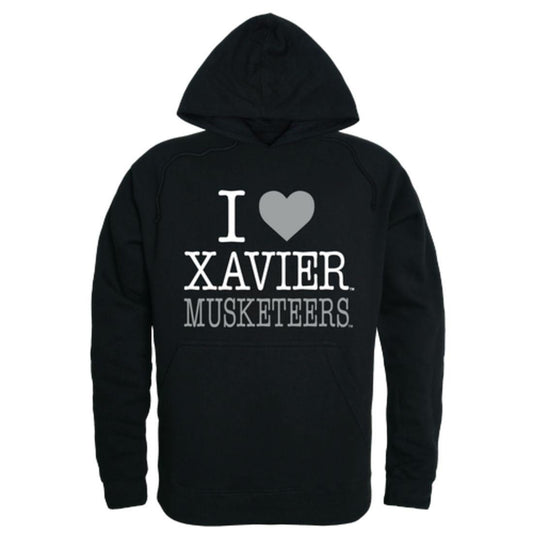 I Love avier University Musketeers Hoodie Sweatshirt-Campus-Wardrobe
