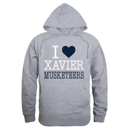 I Love avier University Musketeers Hoodie Sweatshirt-Campus-Wardrobe