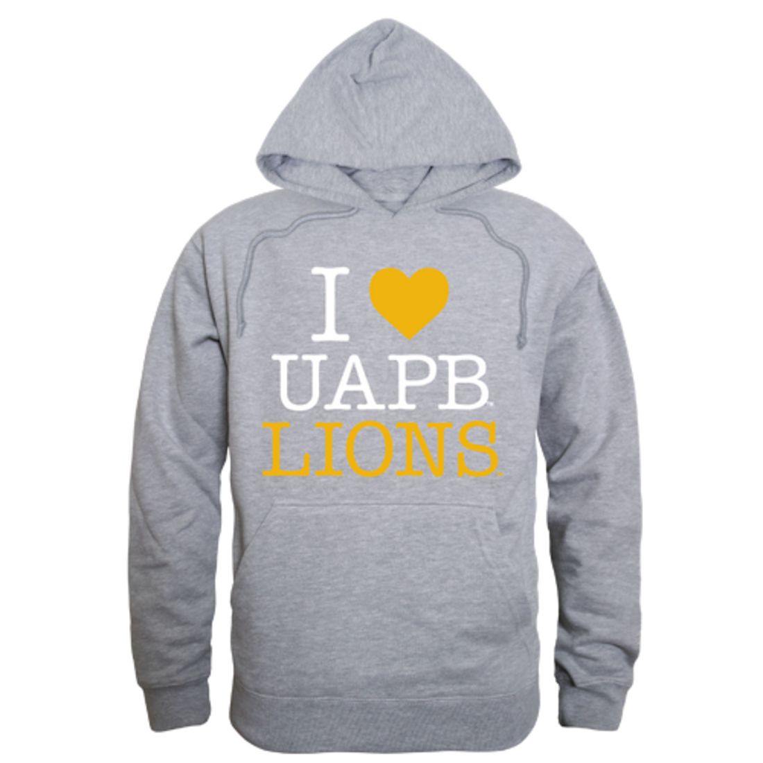 I Love UAPB University of Arkansas Pine Bluff Golden Lions Hoodie Sweatshirt-Campus-Wardrobe