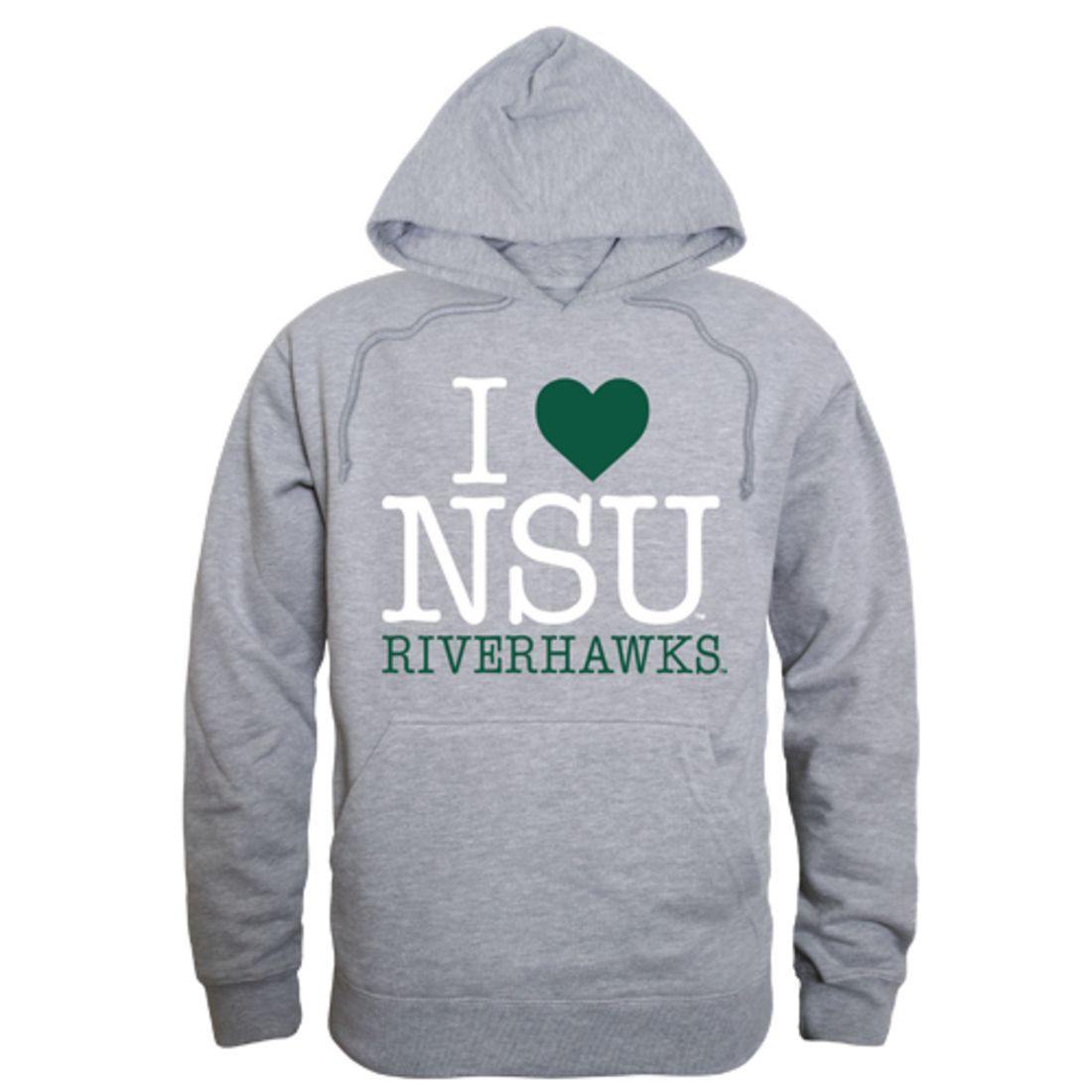 I Love NSU Northeastern State University RiverHawks Hoodie Sweatshirt-Campus-Wardrobe