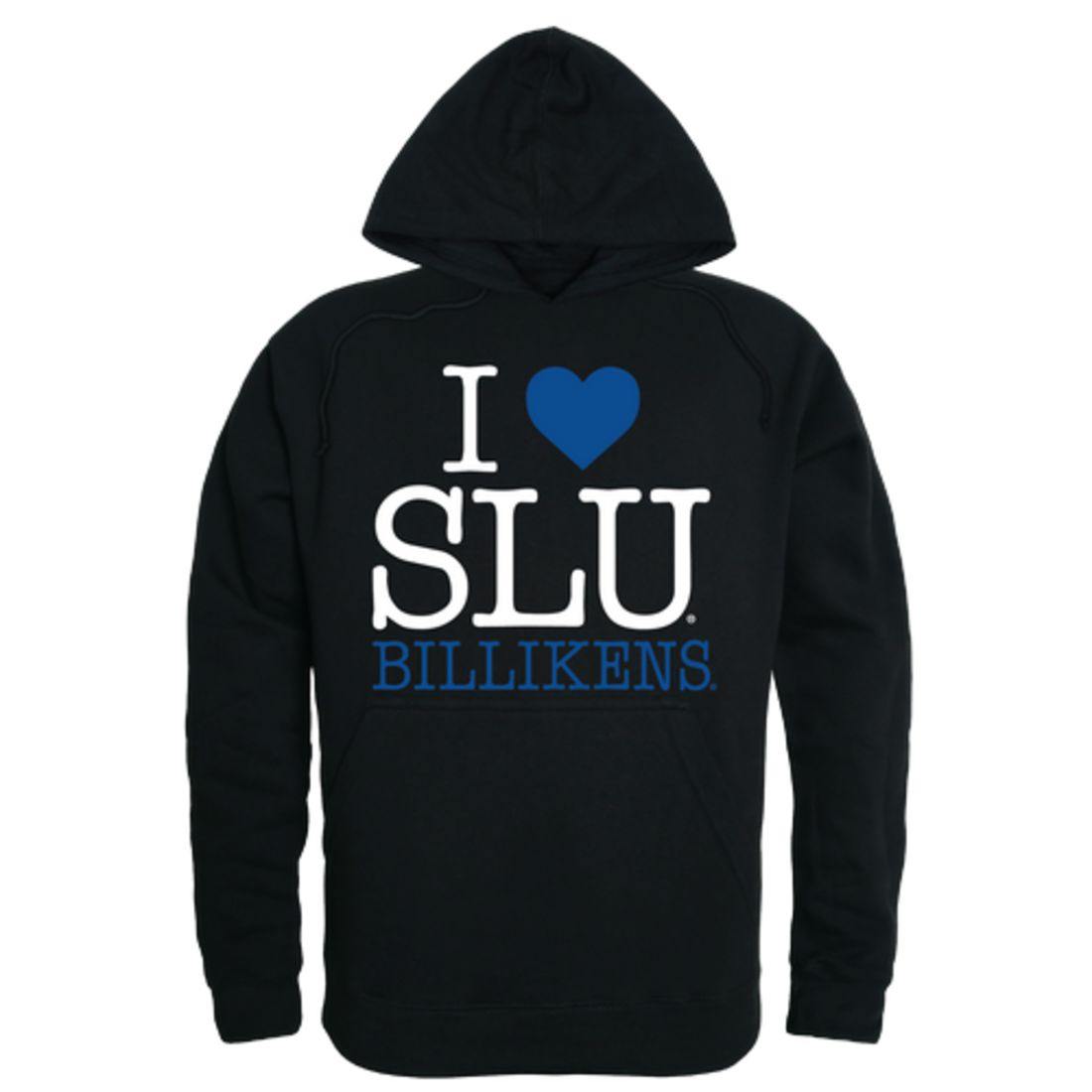 I Love SLU Saint Louis University Billikens Hoodie Sweatshirt-Campus-Wardrobe