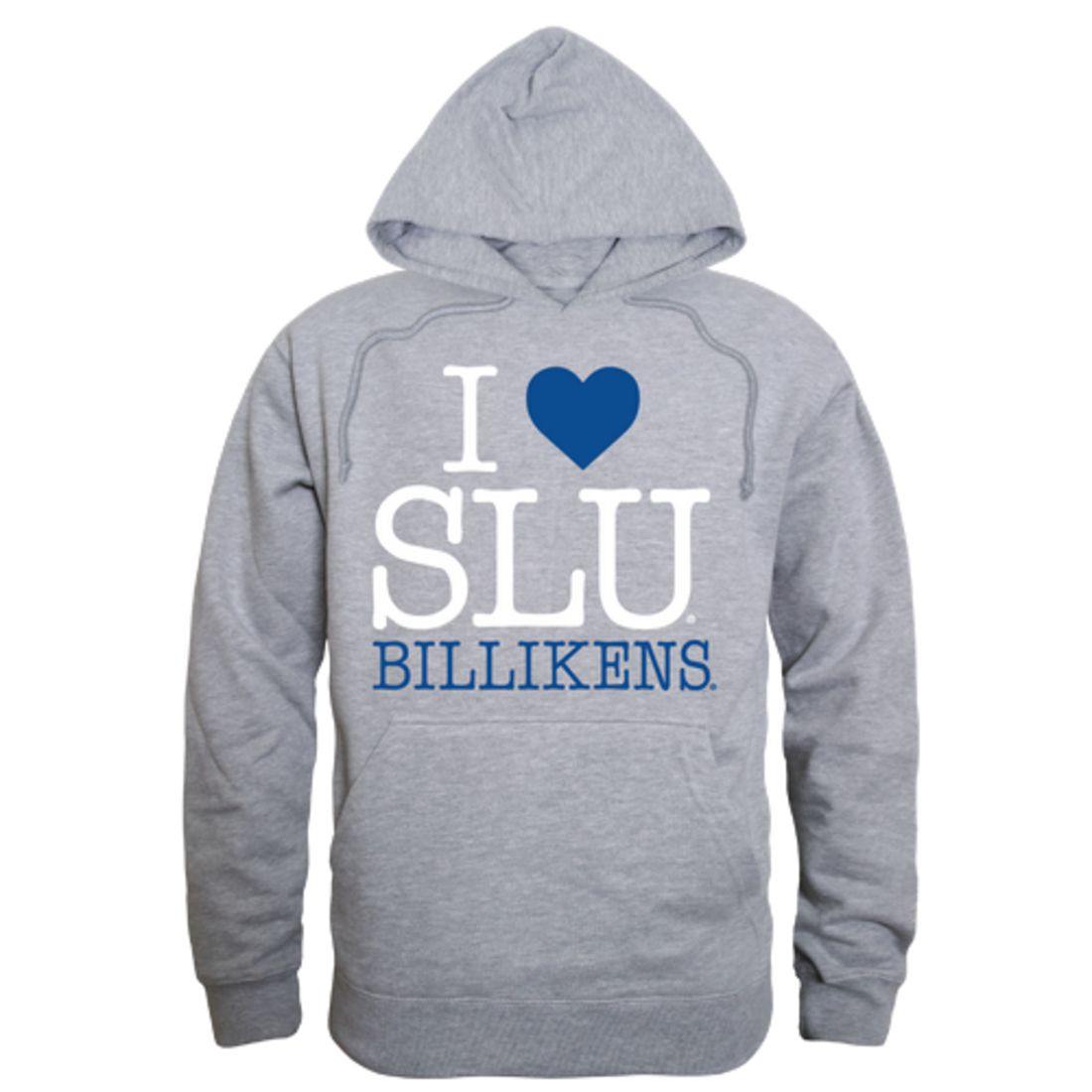 I Love SLU Saint Louis University Billikens Hoodie Sweatshirt-Campus-Wardrobe