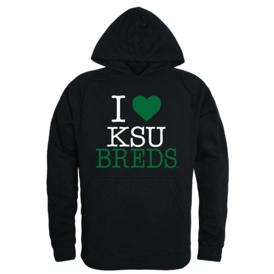 I Love KYSU Kentucky State University Thorobreds Hoodie Sweatshirt-Campus-Wardrobe