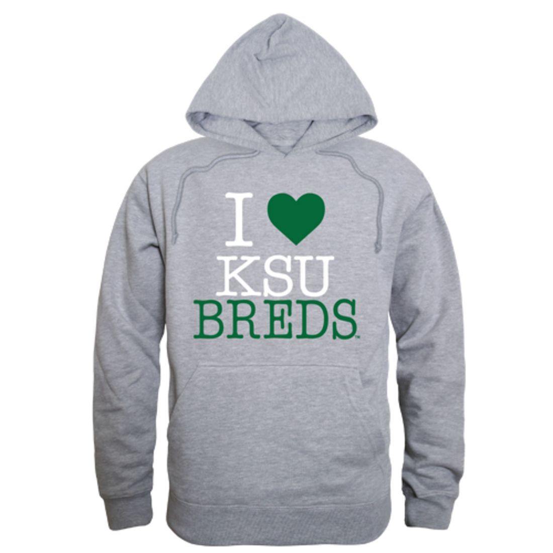 I Love KYSU Kentucky State University Thorobreds Hoodie Sweatshirt-Campus-Wardrobe