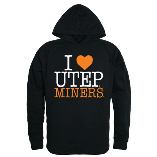 I Love UTEP University of Teas at El Paso Miners Hoodie Sweatshirt-Campus-Wardrobe