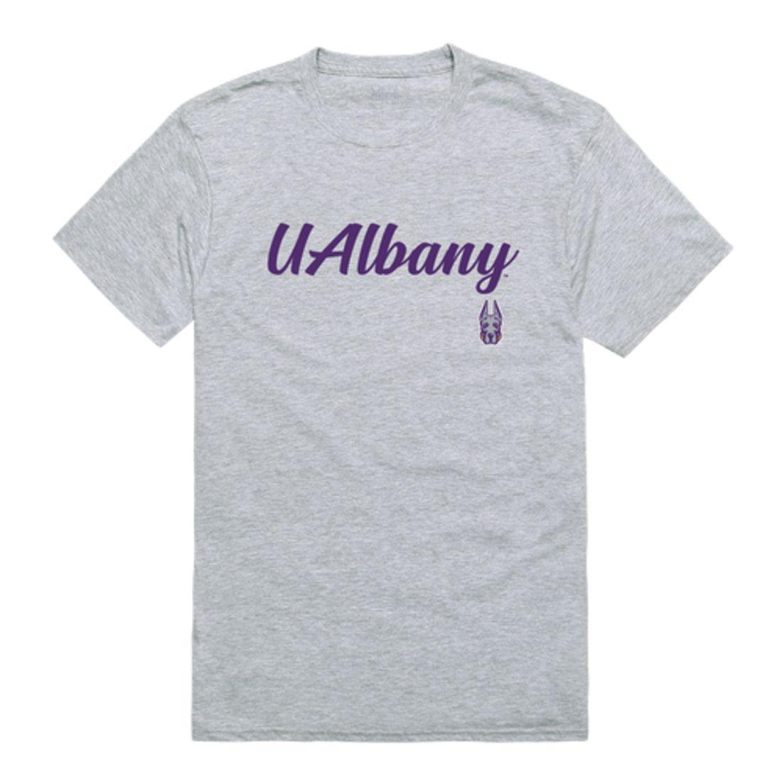 UAlbany University of Albany The Great Danes Script Tee T-Shirt-Campus-Wardrobe