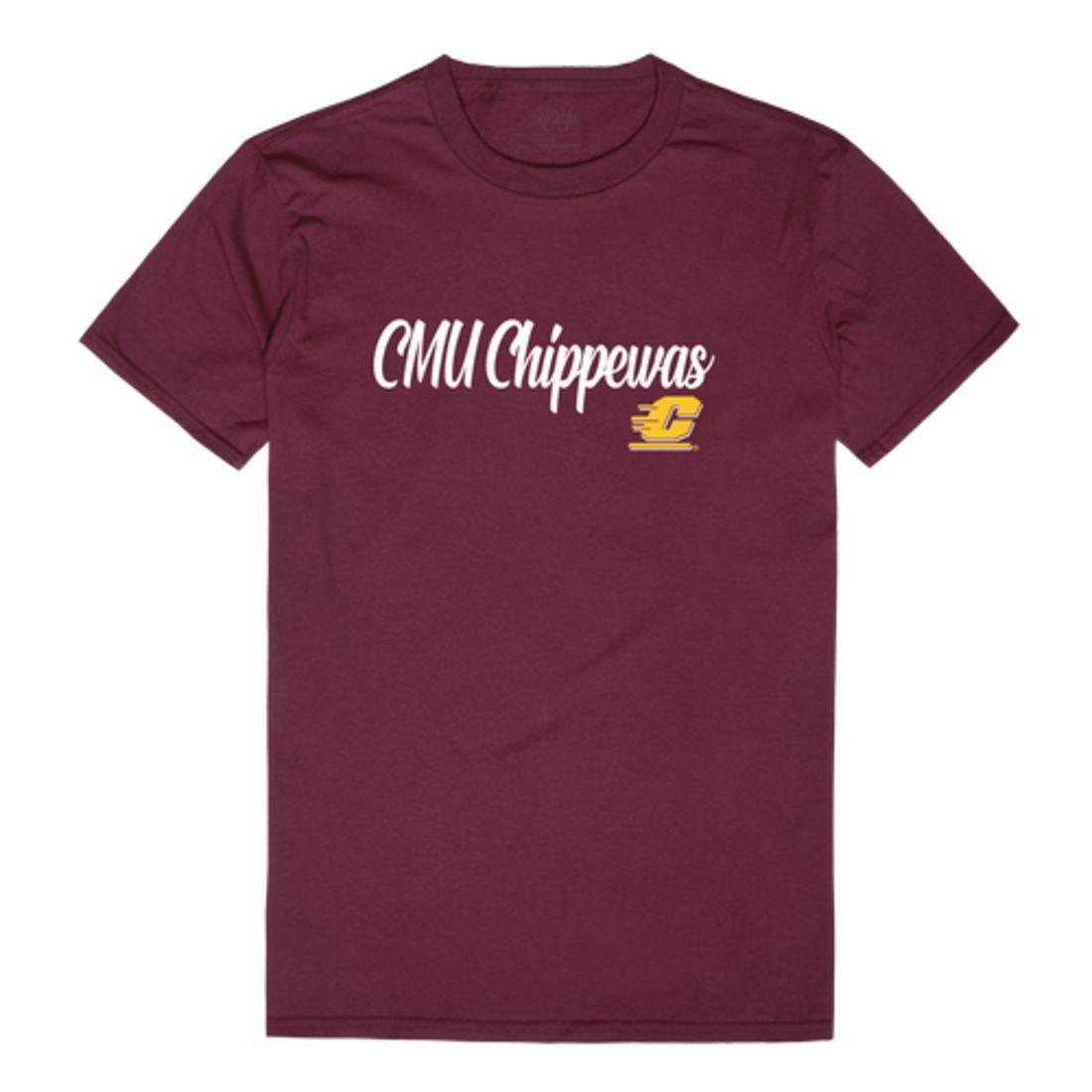 CMU Central Michigan University Chippewas Script Tee T-Shirt-Campus-Wardrobe