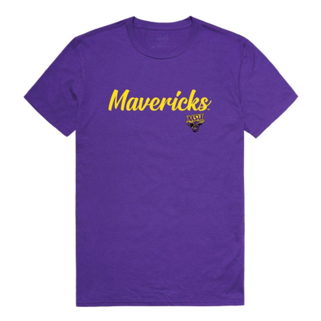 MNSU Minnesota State University Mankato Mavericks Script Tee T-Shirt-Campus-Wardrobe