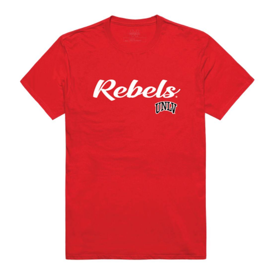 UNLV University of Nevada Las Vegas Rebels Script Tee T-Shirt-Campus-Wardrobe