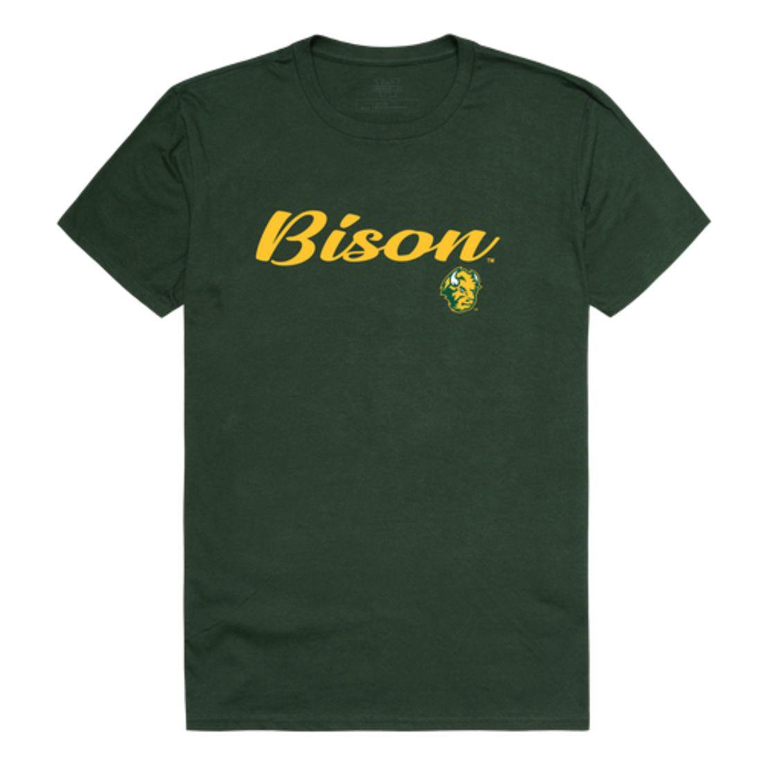 NDSU North Dakota State University Bison Thundering Herd Script Tee T-Shirt-Campus-Wardrobe