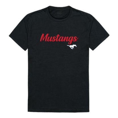 SMU Southern Methodist University Mustangs Script Tee T-Shirt-Campus-Wardrobe