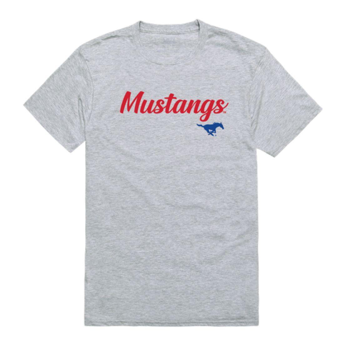 SMU Southern Methodist University Mustangs Script Tee T-Shirt-Campus-Wardrobe