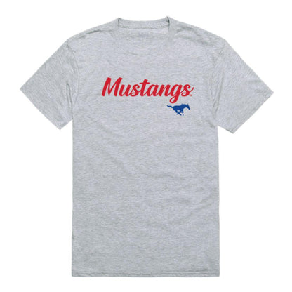SMU Southern Methodist University Mustangs Script Tee T-Shirt-Campus-Wardrobe