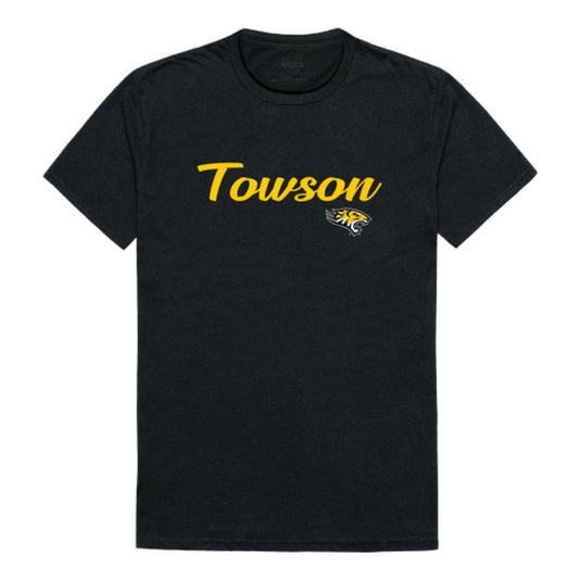 TU Towson University Tigers Script Tee T-Shirt-Campus-Wardrobe