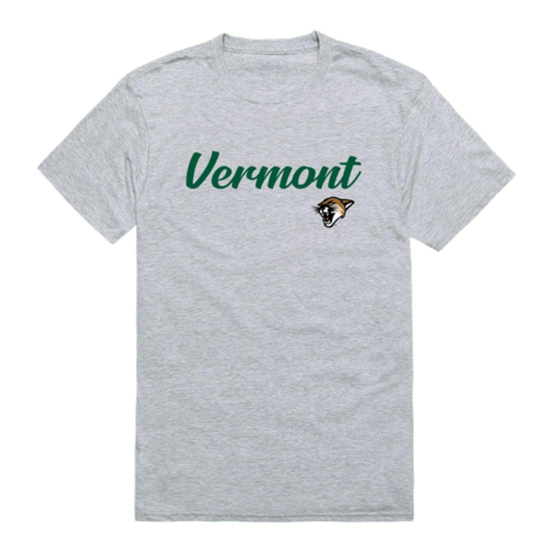 UVM University of Vermont Catamounts Script Tee T-Shirt-Campus-Wardrobe
