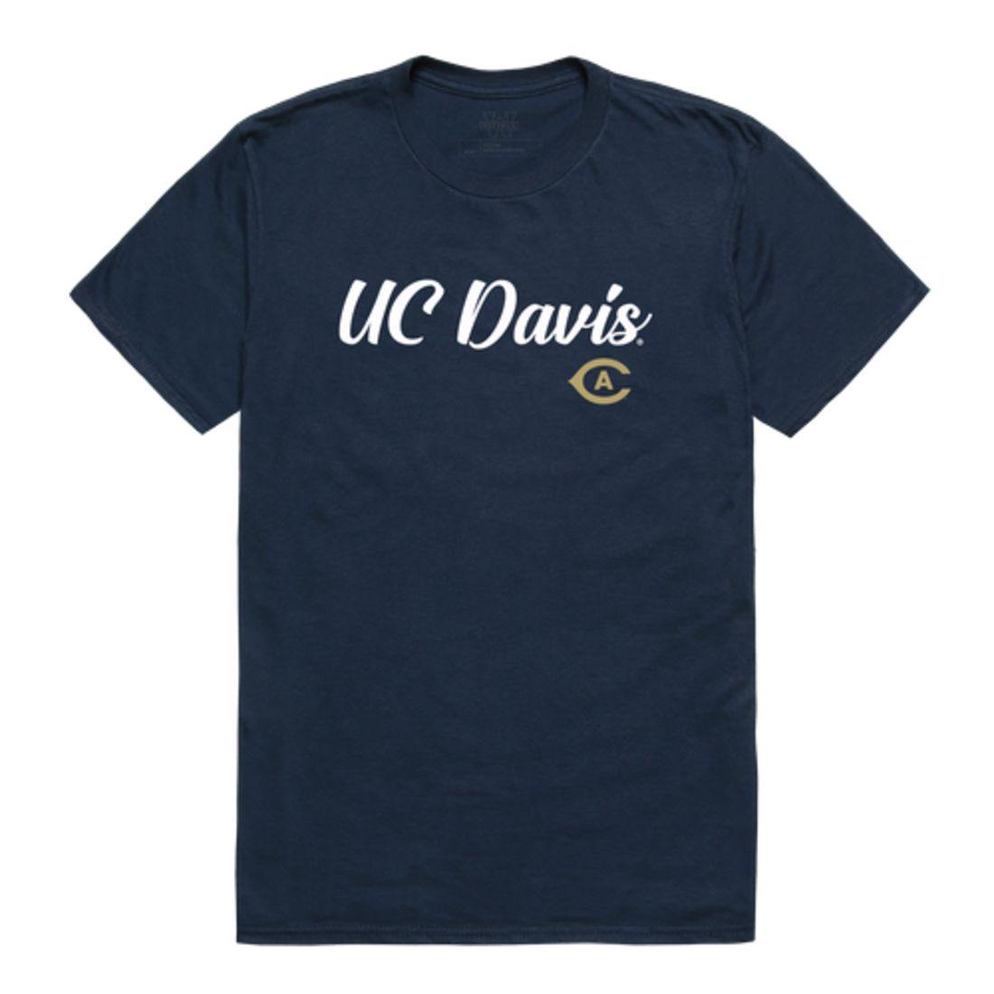 UC Davis University of California Aggies Script Tee T-Shirt-Campus-Wardrobe