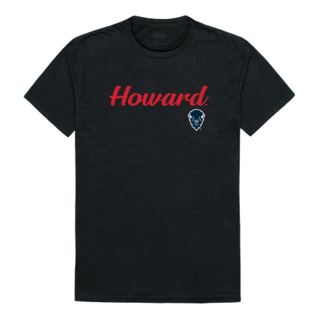 Howard University Bison Script Tee T-Shirt-Campus-Wardrobe