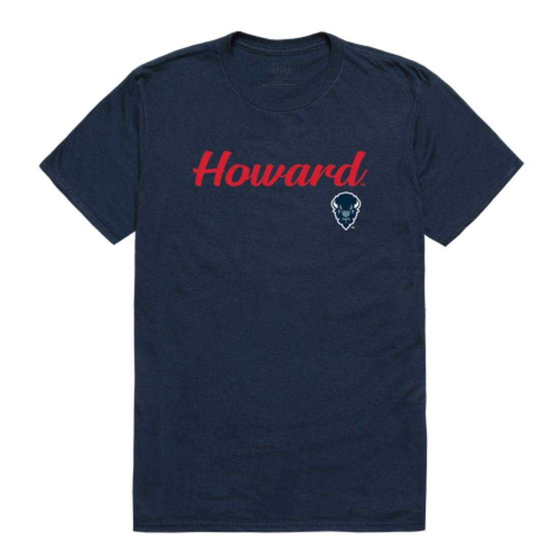 Howard University Bison Script Tee T-Shirt-Campus-Wardrobe