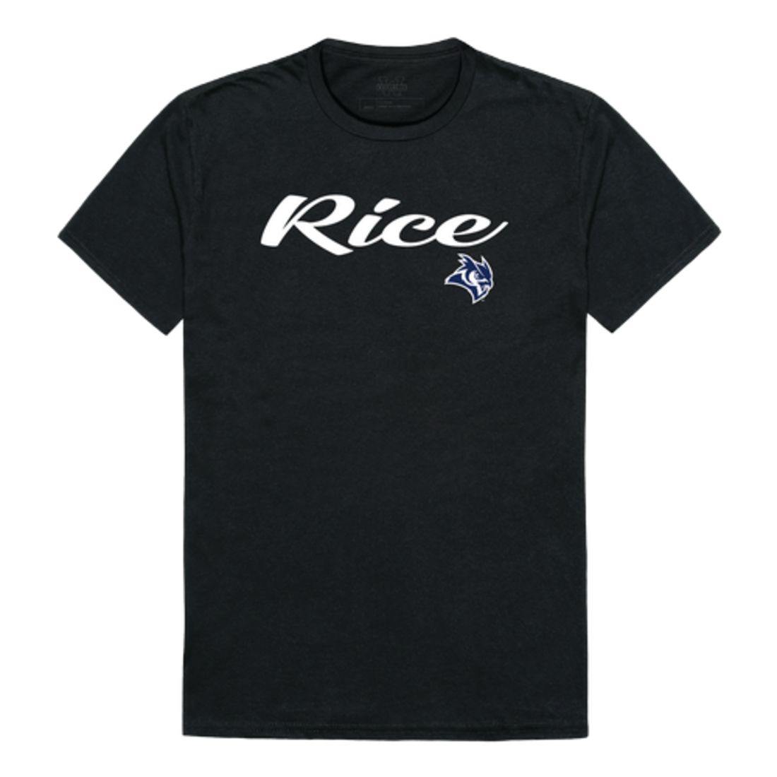 Rice University Owls Script Tee T-Shirt-Campus-Wardrobe