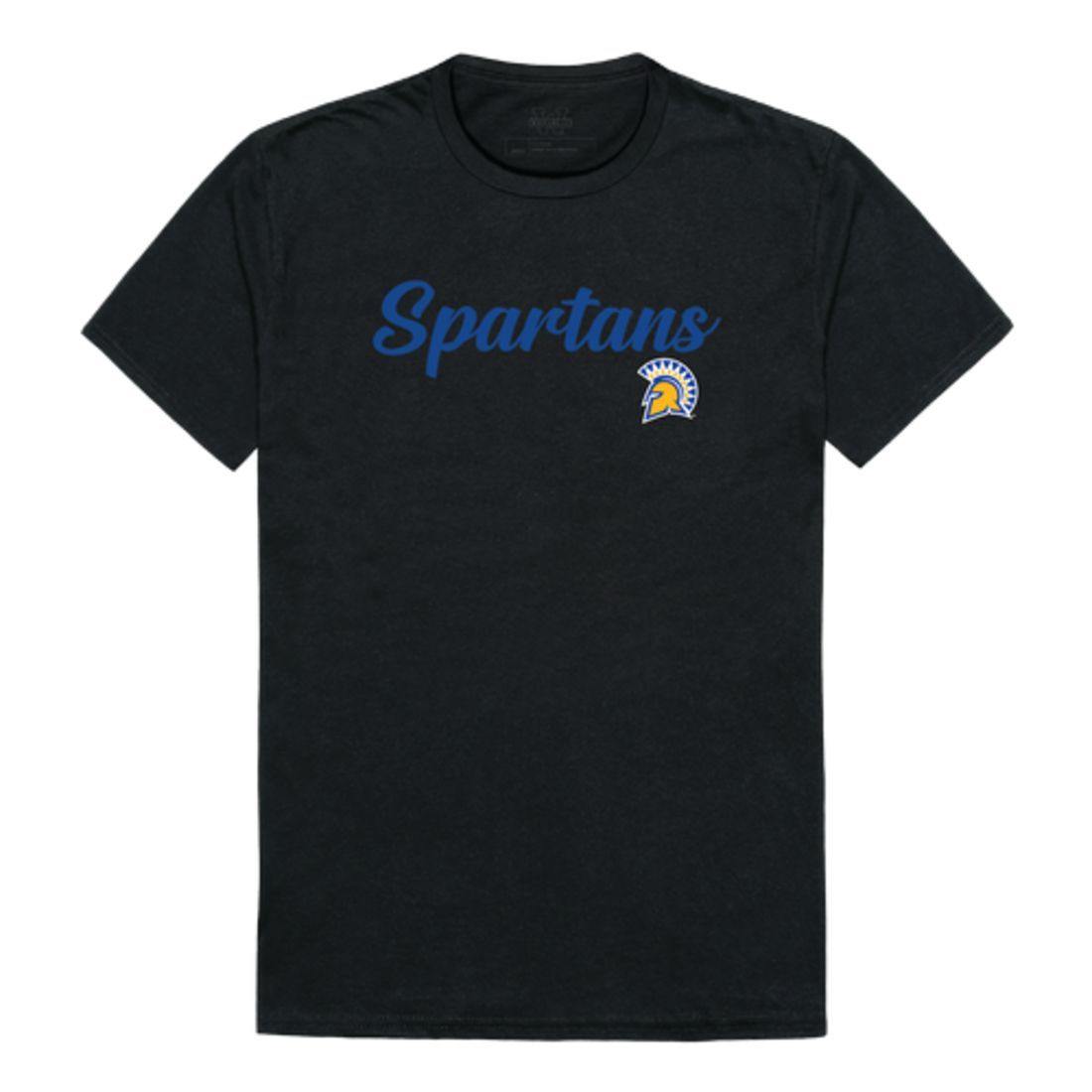 SJSU San Jose State University Spartans Script Tee T-Shirt-Campus-Wardrobe