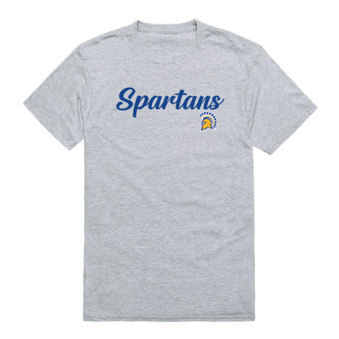 SJSU San Jose State University Spartans Script Tee T-Shirt-Campus-Wardrobe