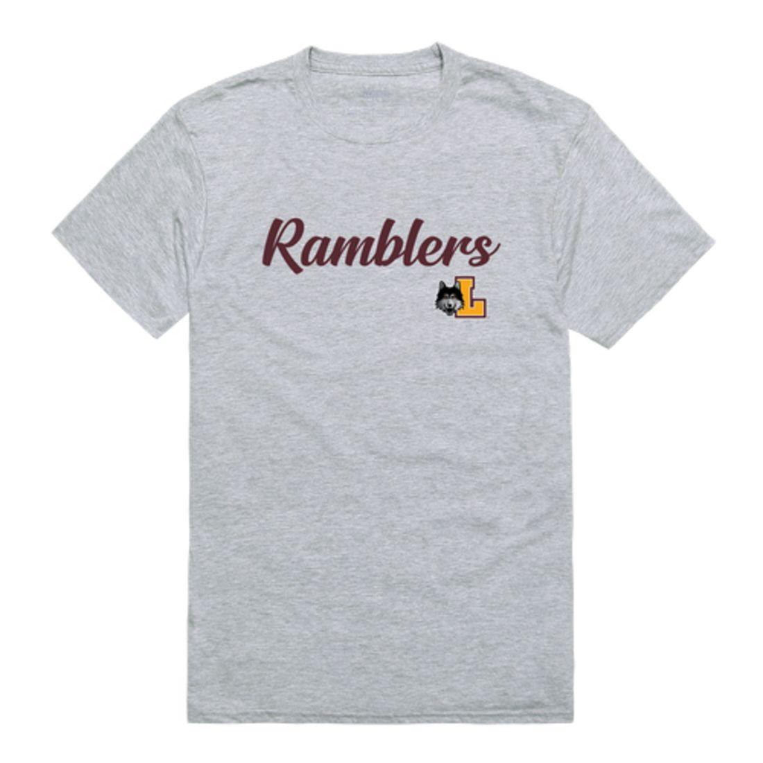 LUC Loyola University Chicago Ramblers Script Tee T-Shirt-Campus-Wardrobe