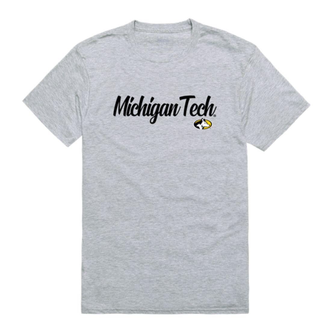Michigan Technological University Huskies Script Tee T-Shirt-Campus-Wardrobe