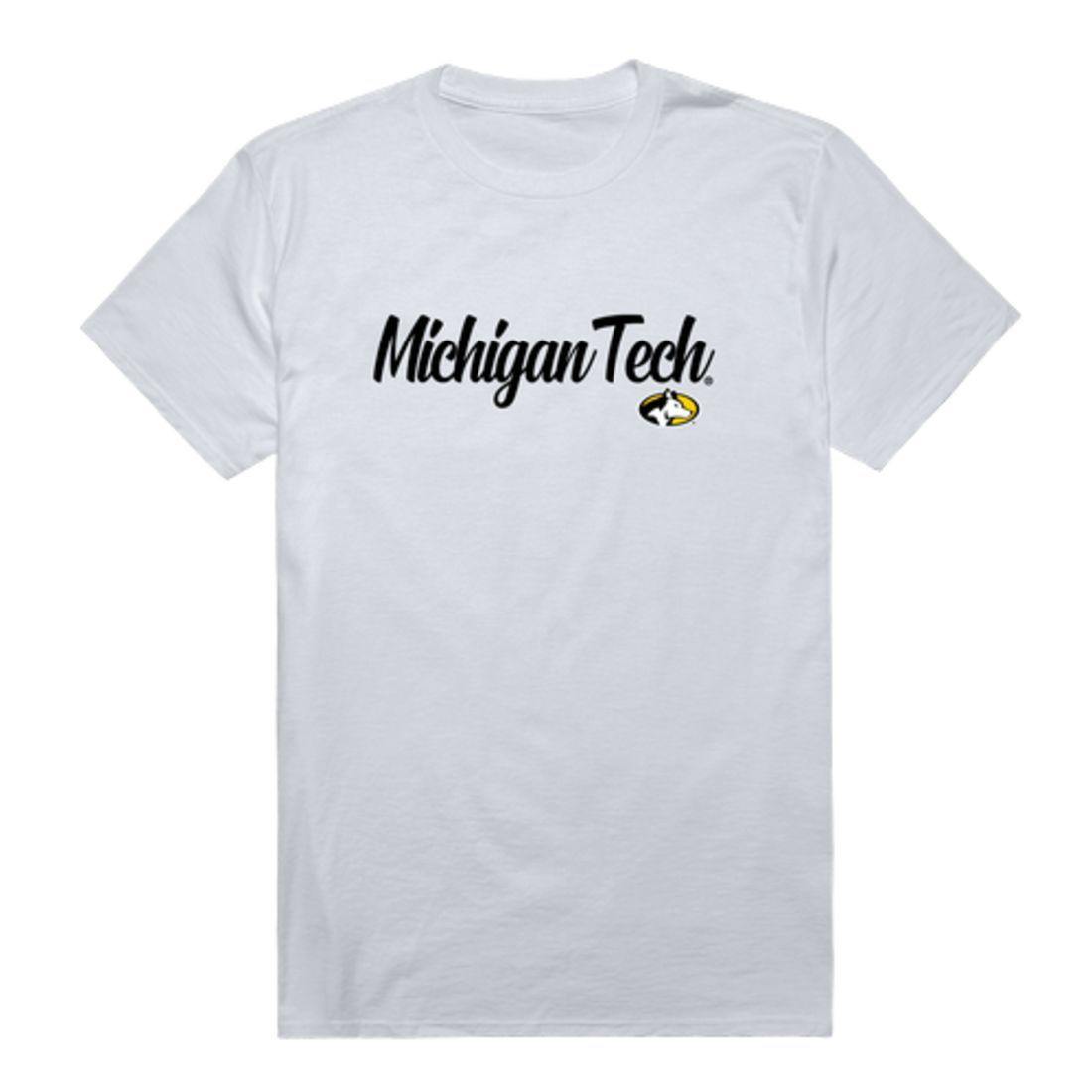 Michigan Technological University Huskies Script Tee T-Shirt-Campus-Wardrobe