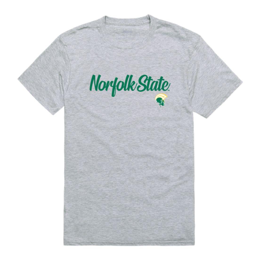 NSU Norfolk State University Spartans Script Tee T-Shirt-Campus-Wardrobe