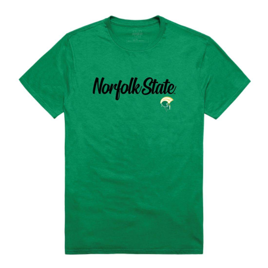 NSU Norfolk State University Spartans Script Tee T-Shirt-Campus-Wardrobe