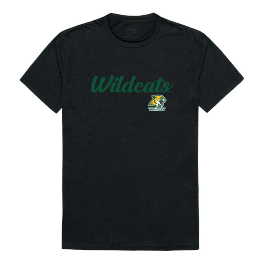 NMU Northern Michigan University Wildcats Script Tee T-Shirt-Campus-Wardrobe