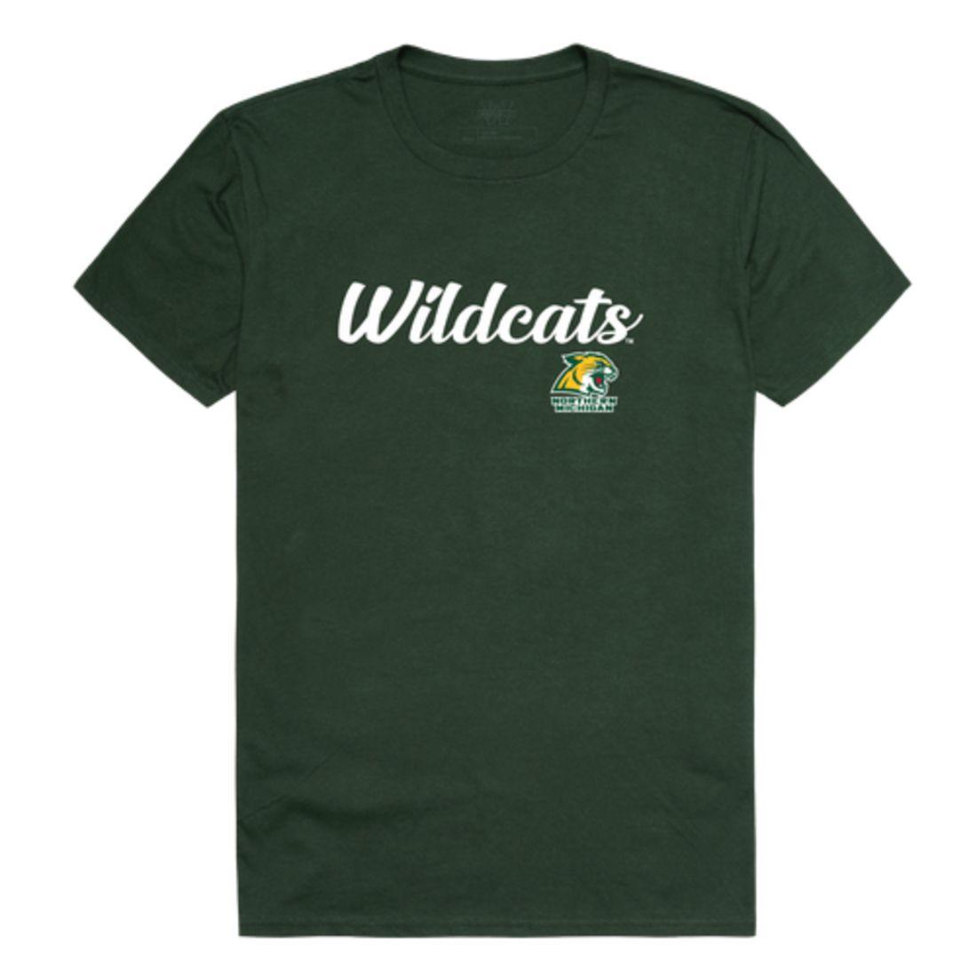 NMU Northern Michigan University Wildcats Script Tee T-Shirt-Campus-Wardrobe