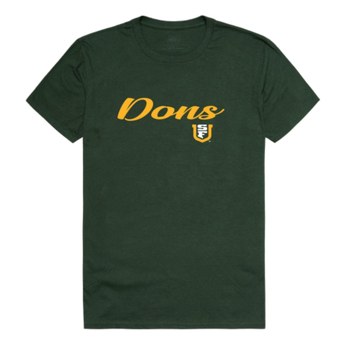 USFCA University of San Francisco Dons Script Tee T-Shirt-Campus-Wardrobe