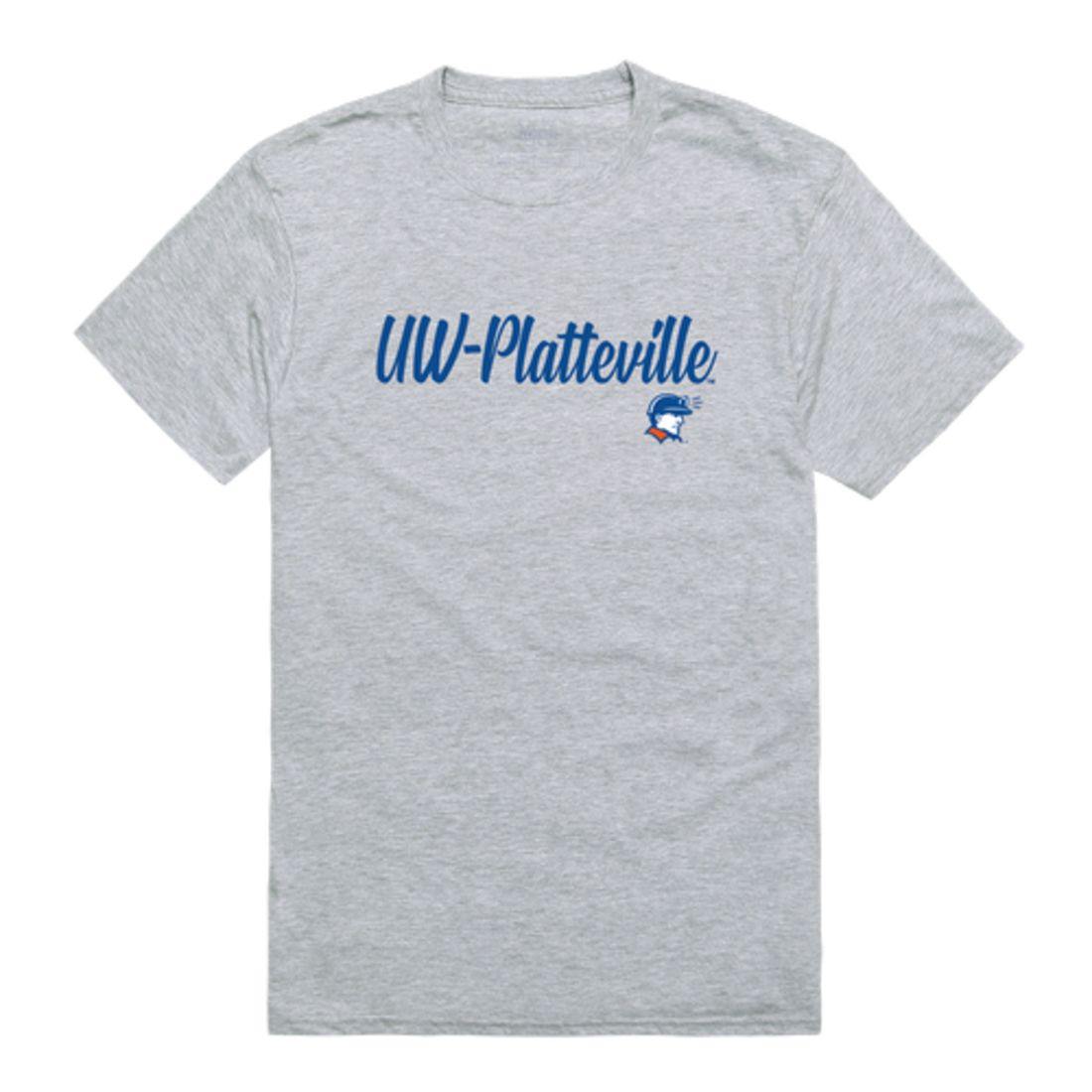 UW University of Wisconsin Platteville Pioneers Script Tee T-Shirt-Campus-Wardrobe