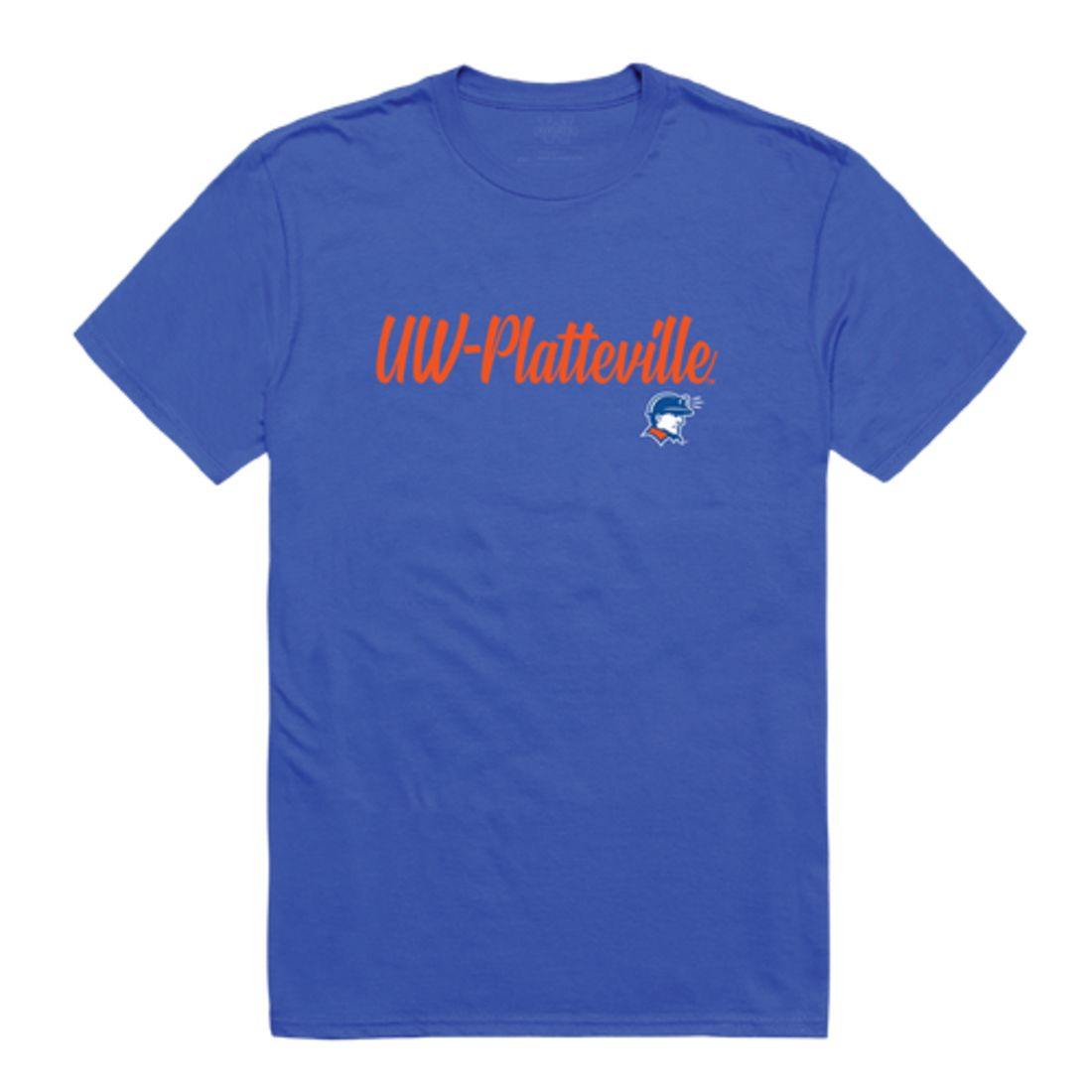 UW University of Wisconsin Platteville Pioneers Script Tee T-Shirt-Campus-Wardrobe